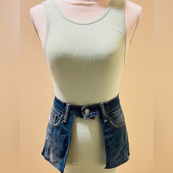 ZARA Tank Style Midi Dress. Size M-L. Mint Green. EXCELLENT 4 way stretch. NWT - Picture 5 of 6